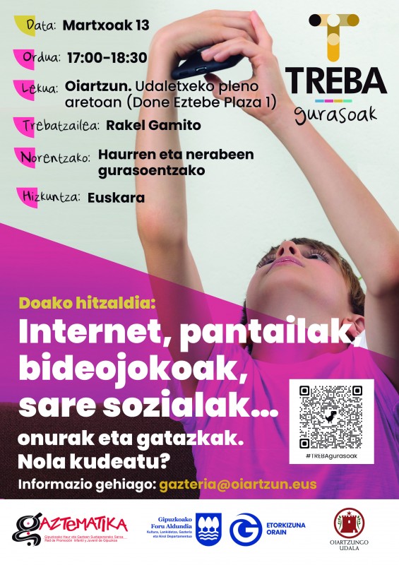 Internet, sare sozialak eta bideojokoak nola kudeatu lantzeko Treba tailerra gurasoentzat